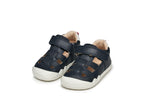 Geox pantofi baieti decupati BAREFEEL 20-25 Nappa Navy/White