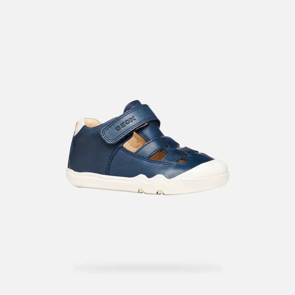 Geox pantofi baieti decupati Barefoot Steppieup 20-27 Navy/White Imagine principală a produsului