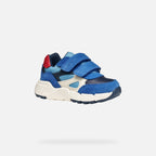 Geox pantofi baieti Flexyper Mini 20-23 Royal/Red
