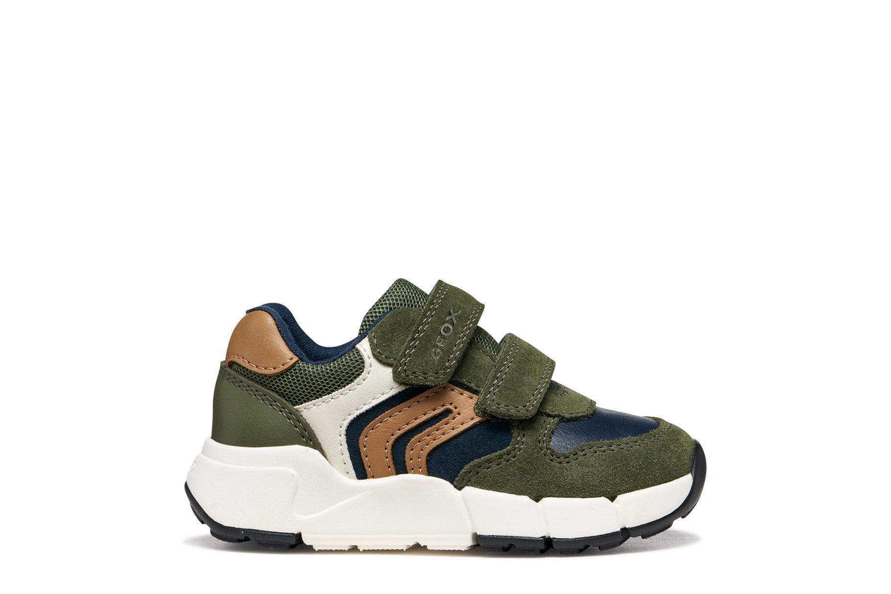 Geox Respira pantofi baieti Flexyper Mini 20-27 Musk/Cognac