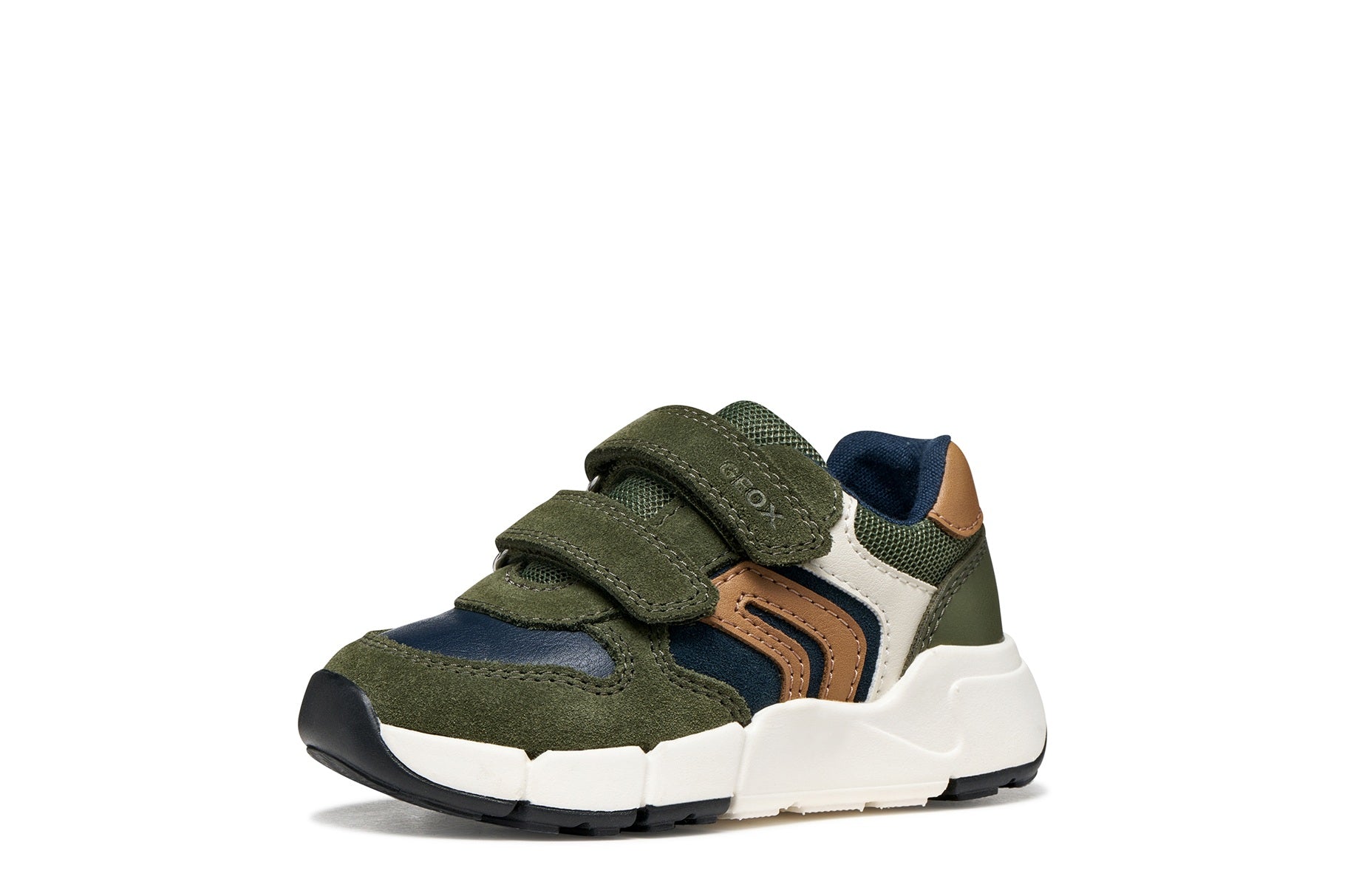 Geox Respira pantofi baieti Flexyper Mini 20-27 Musk/Cognac