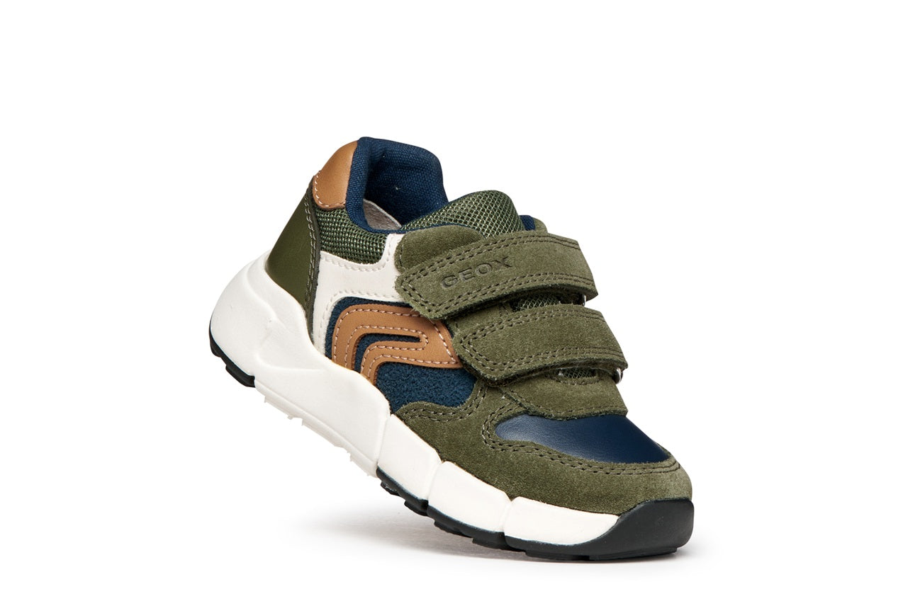 Geox Respira pantofi baieti Flexyper Mini 20-27 Musk/Cognac