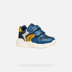 Geox pantofi baieti Flexyper Mini 24-27 Avio/Ochre