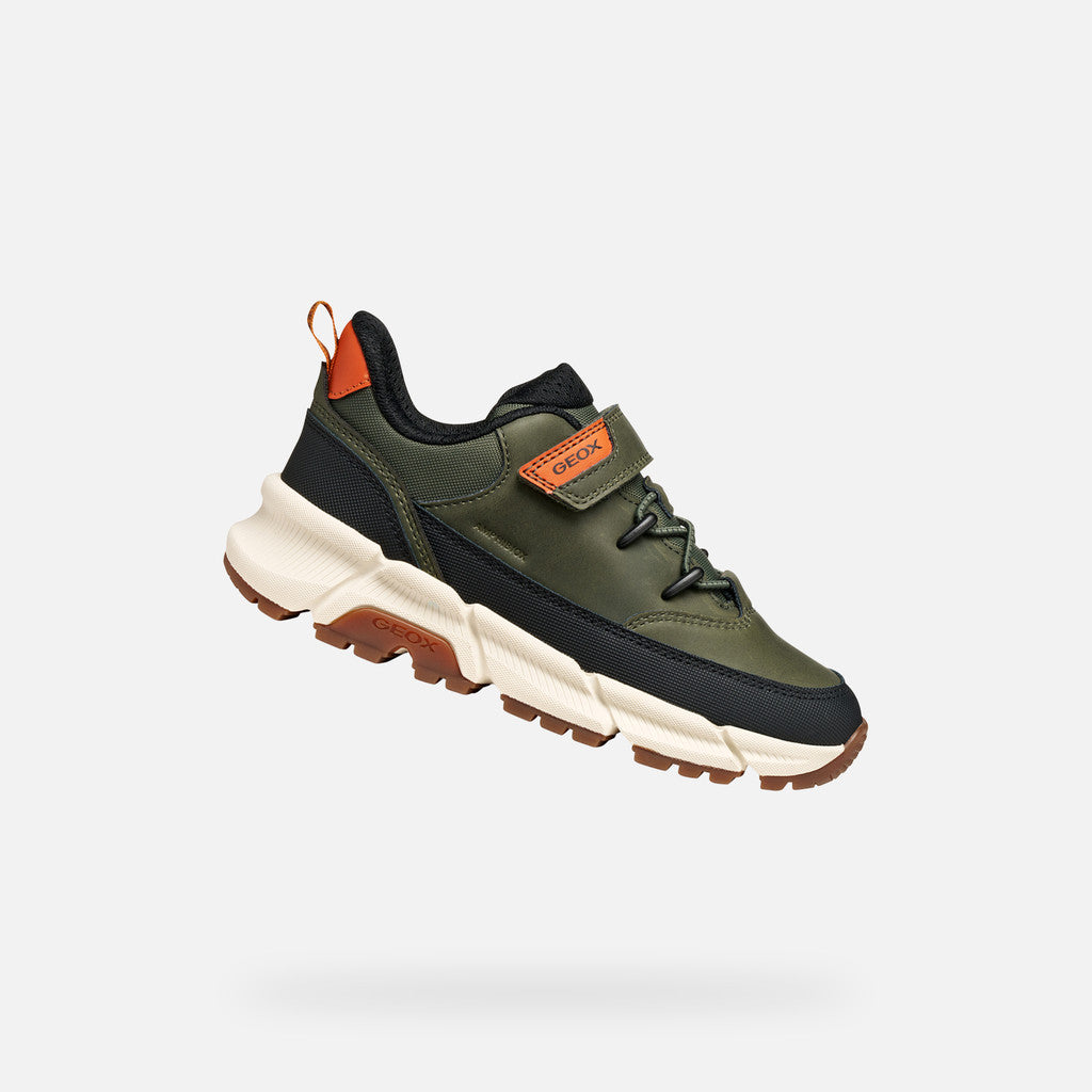 Geox pantofi baieti Flexyper Plus Amphibiox 28-35 Military