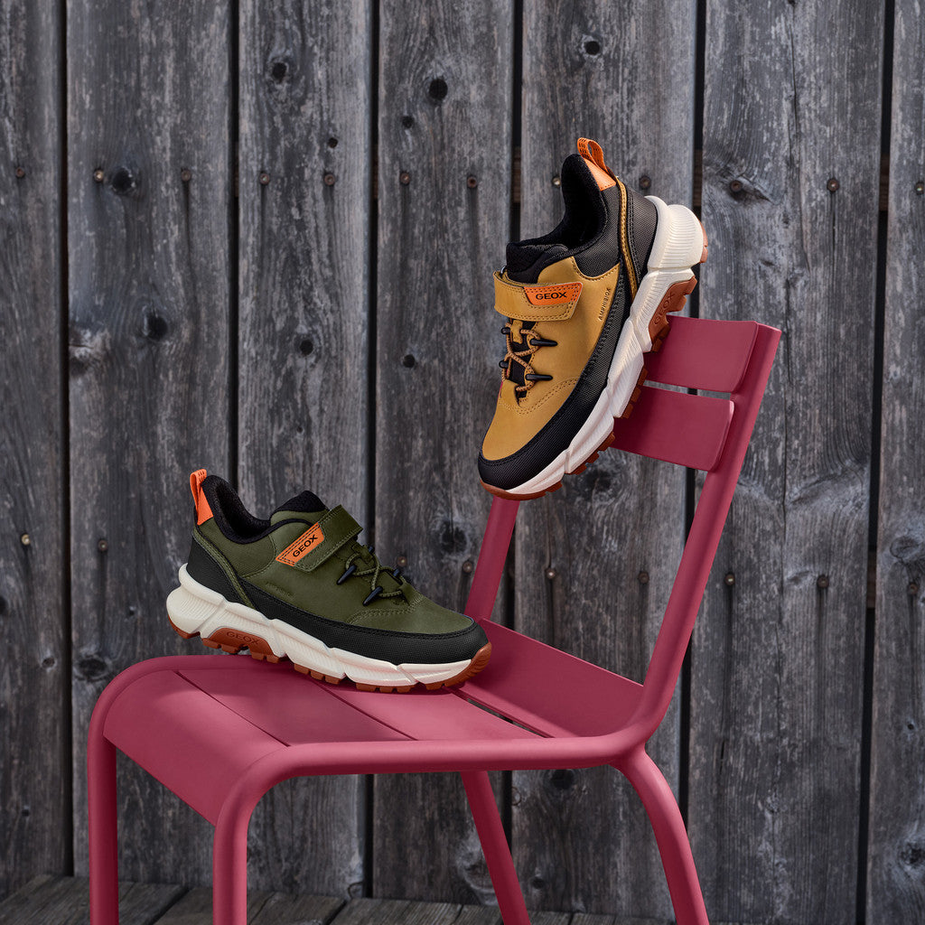 Geox pantofi baieti Flexyper Plus Amphibiox 28-35 Military