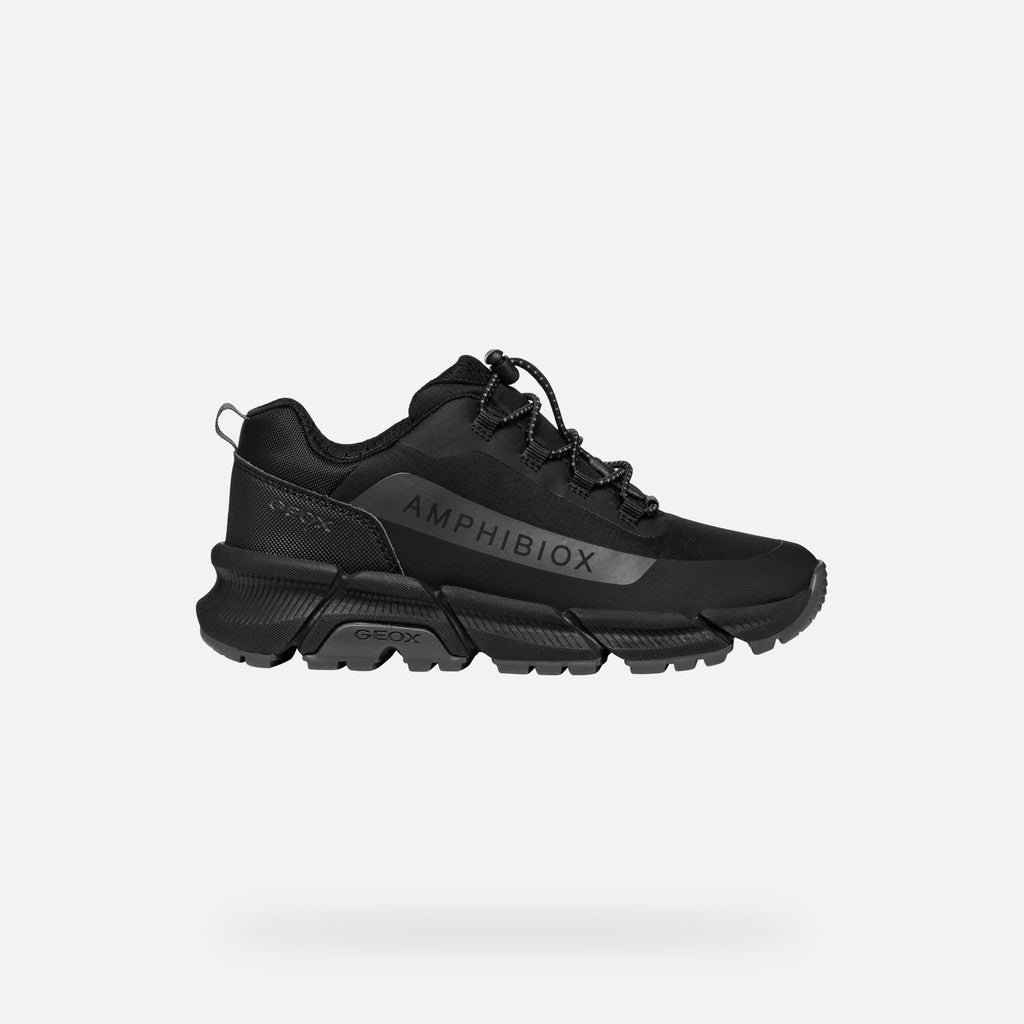 Geox pantofi baieti Flexyper Plus AmphibioxTEX Waterproof 28-38 Black/Dark Grey Imagine secundară a produsului