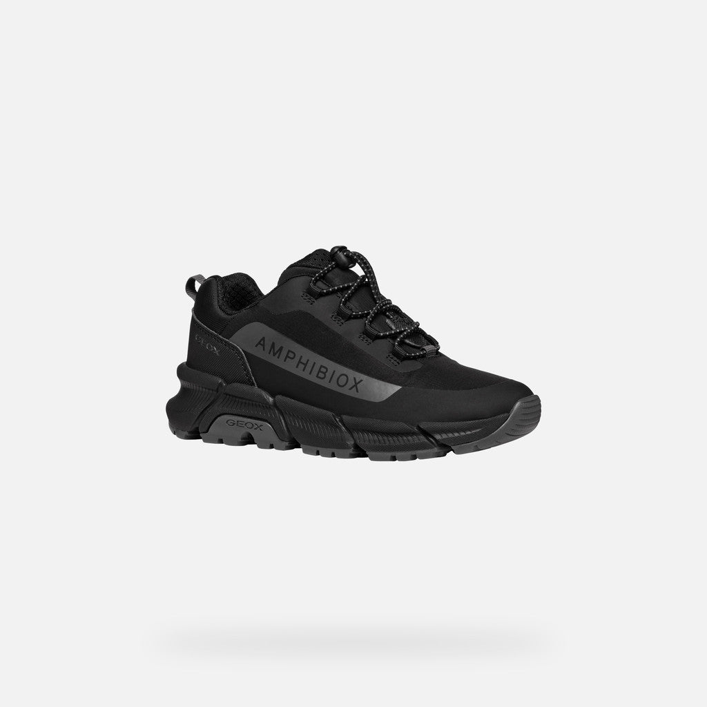Geox pantofi baieti Flexyper Plus AmphibioxTEX Waterproof 28-38 Black/Dark Grey