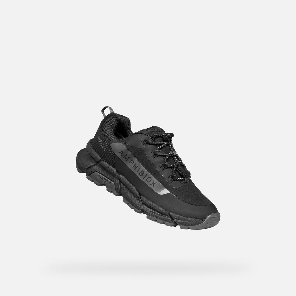 Geox pantofi baieti Flexyper Plus AmphibioxTEX Waterproof 28-38 Black/Dark Grey