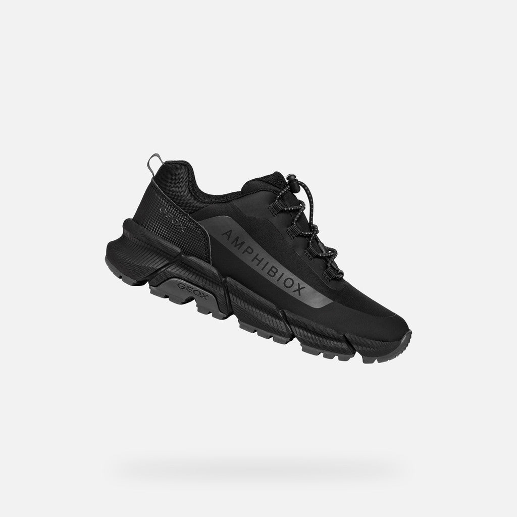 Geox pantofi baieti Flexyper Plus AmphibioxTEX Waterproof 28-38 Black/Dark Grey