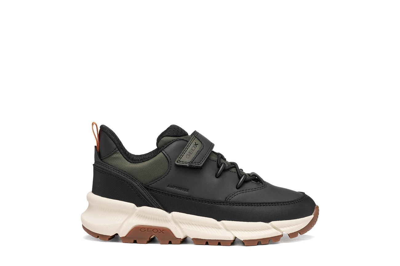 Geox pantofi baieti Flexyper Plus AmphibioxTEX Waterproof 28-38 Black/Military