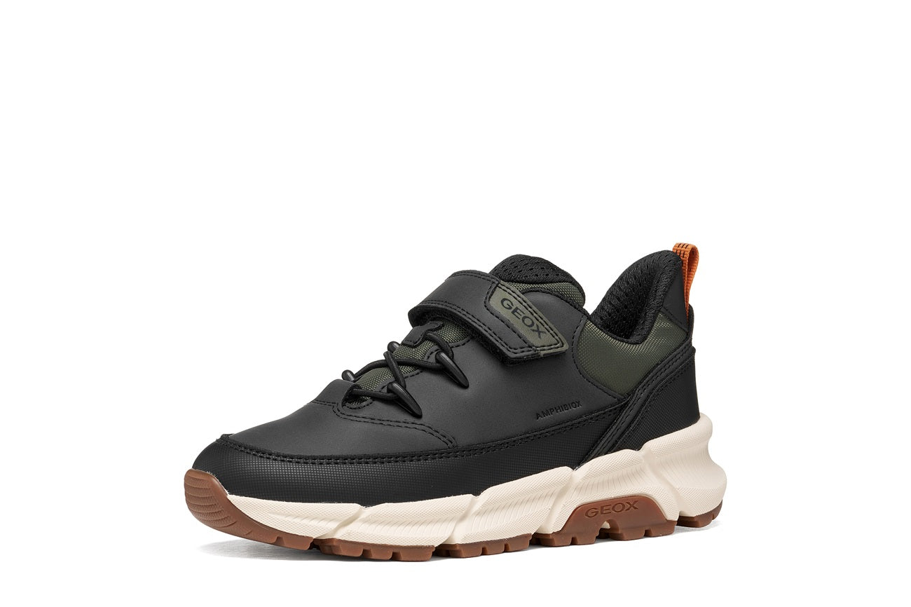 Geox pantofi baieti Flexyper Plus AmphibioxTEX Waterproof 28-38 Black/Military