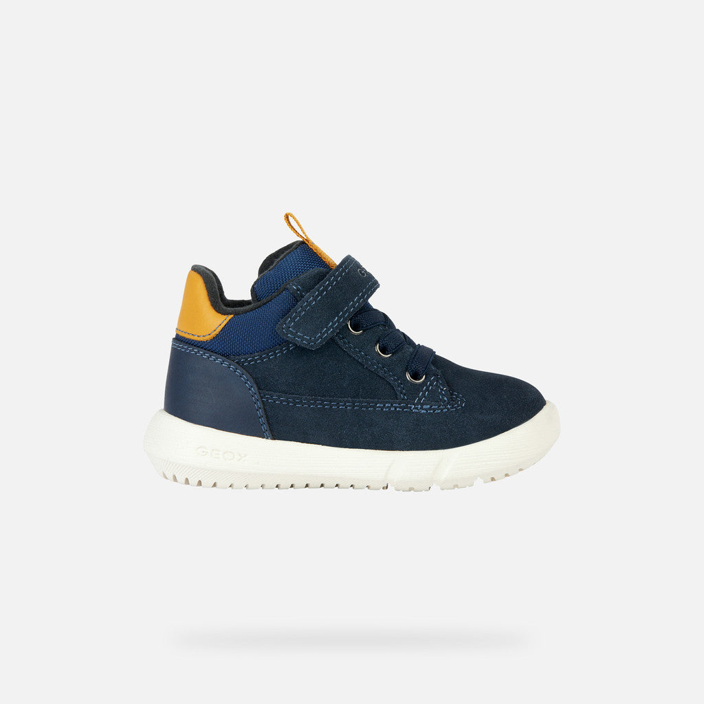 Geox pantofi baieti Hyroo 20-23 Navy/Ochre Yellow