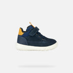 Geox pantofi baieti Hyroo Navy/Ochre Yellow