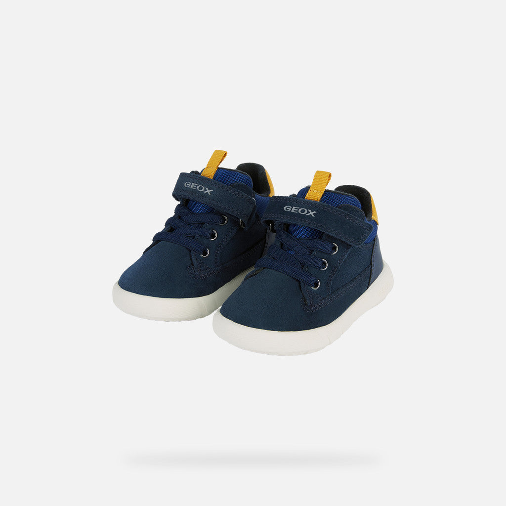 Geox pantofi baieti Hyroo Navy/Ochre Yellow