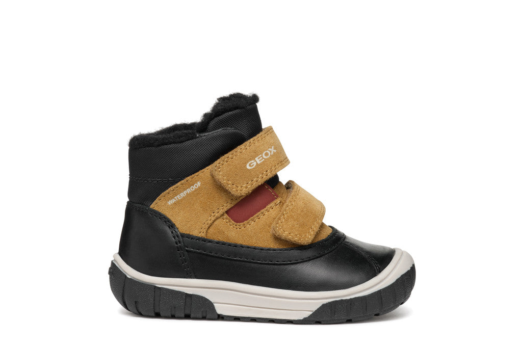 Geox pantofi baieti imblaniti Waterproof 24-27 Black/Curry Imagine principală a produsului