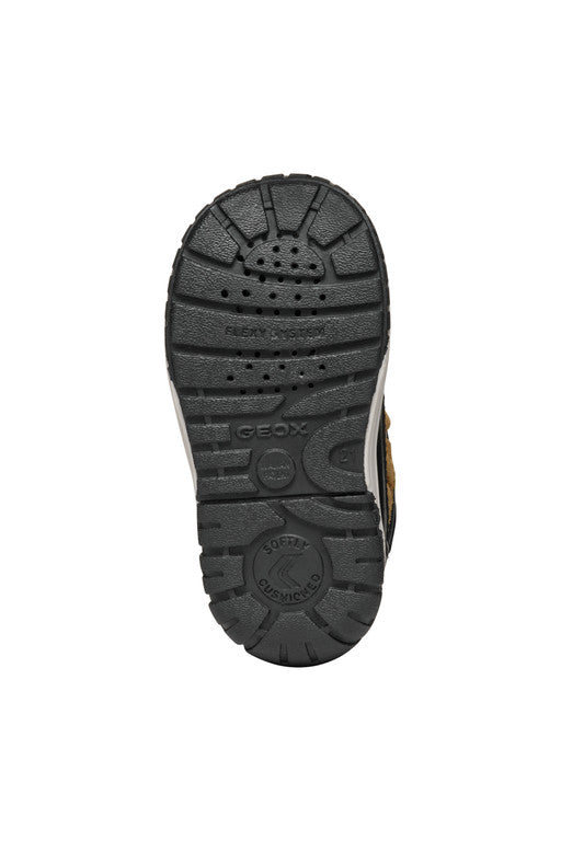 Geox pantofi baieti imblaniti Waterproof 24-27 Black/Curry