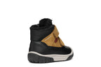 Geox pantofi baieti imblaniti Waterproof 20-23 Black/Curry
