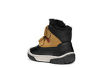 Geox pantofi baieti imblaniti Waterproof 20-23 Black/Curry