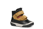 Geox pantofi baieti imblaniti Waterproof 20-23 Black/Curry