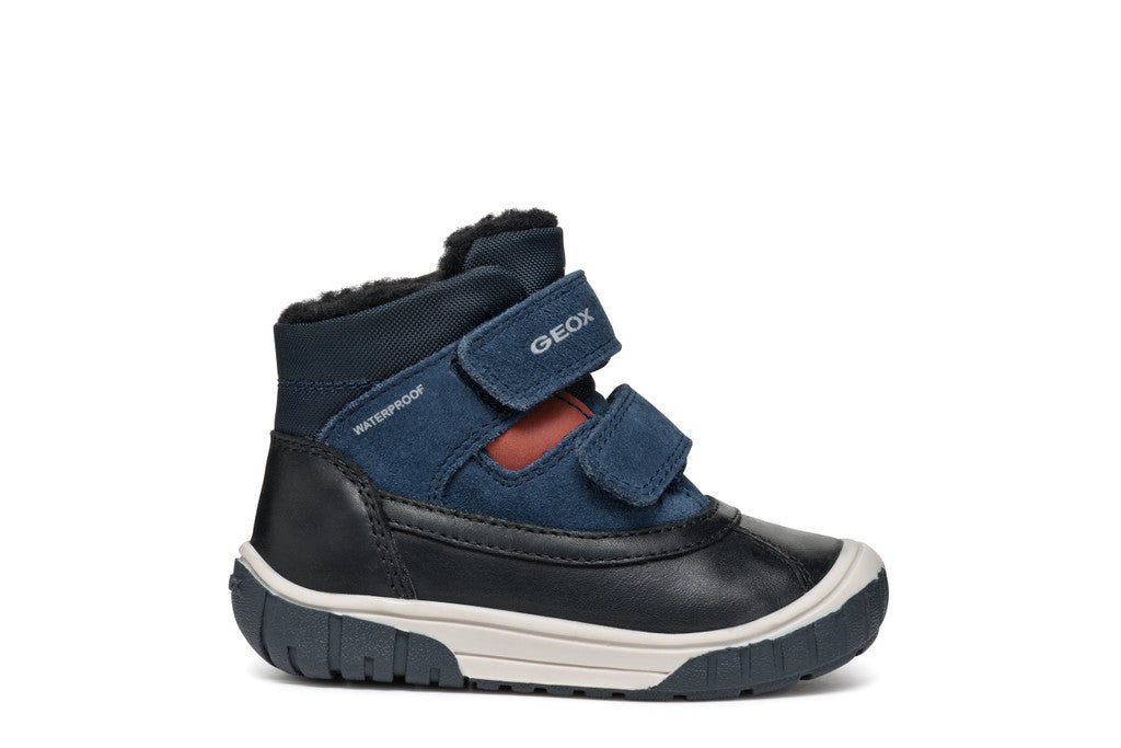 Geox pantofi baieti imblaniti Waterproof 24-27 Black/Navy Imagine principală a produsului
