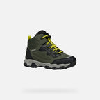 Geox pantofi baieti Magnetar Abx Junior AmphibioxTEX Waterproof 28-36 Military/Lime