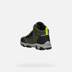 Geox pantofi baieti Magnetar Abx Junior AmphibioxTEX Waterproof 28-36 Military/Lime