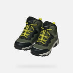 Geox pantofi baieti Magnetar Abx Junior AmphibioxTEX Waterproof 28-36 Military/Lime