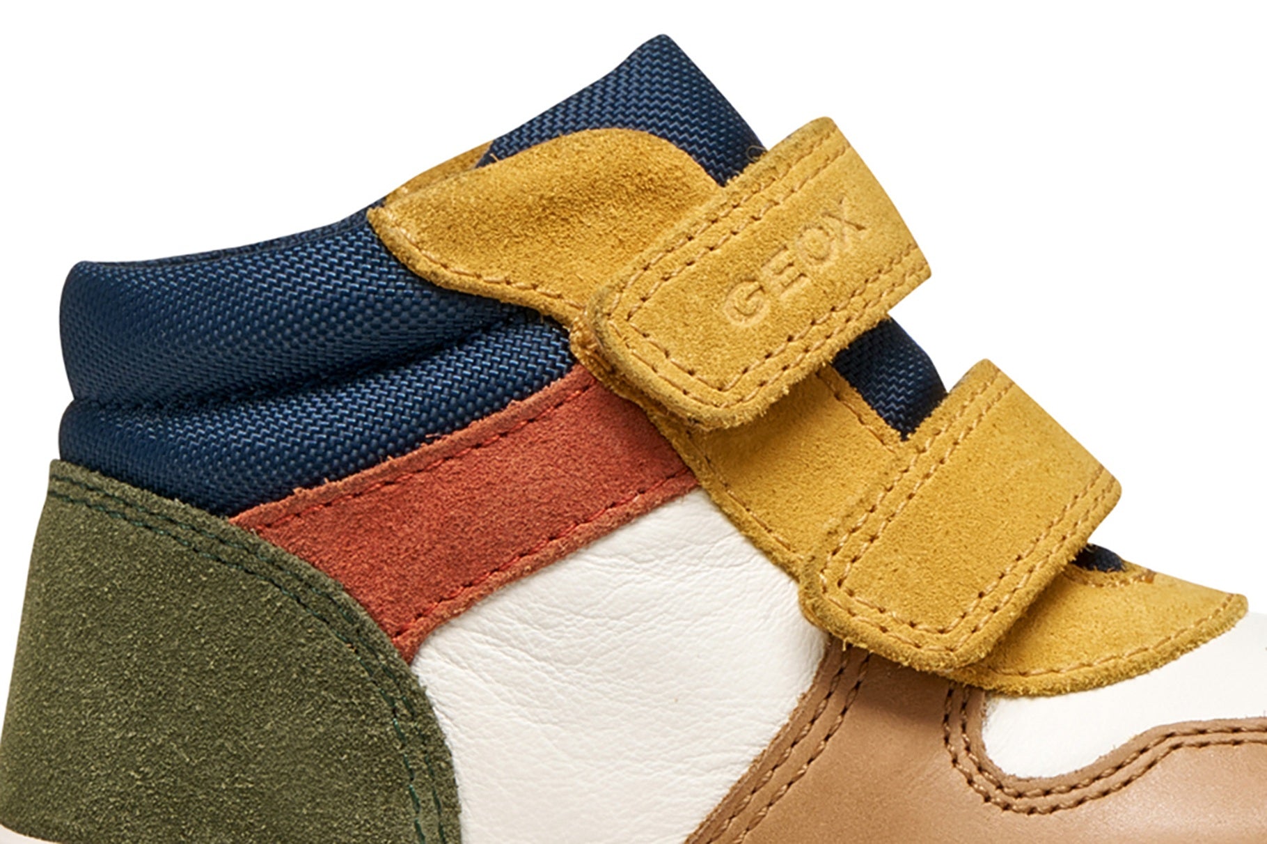 Geox Respira pantofi baieti Nashik 20-27 Ivory/Cognac