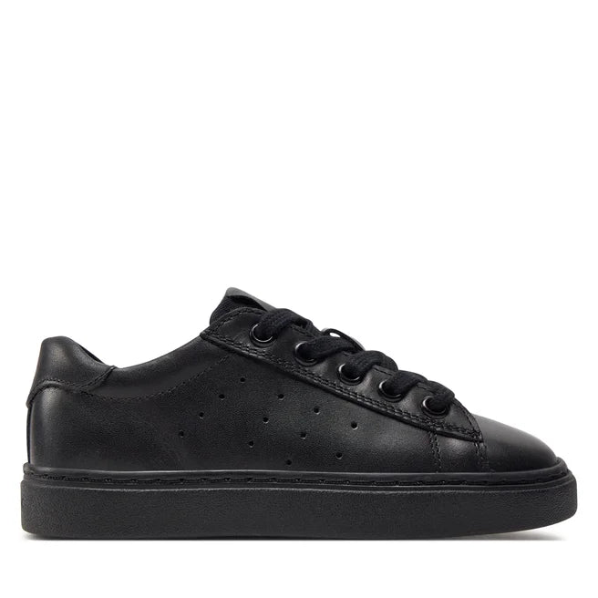 Geox pantofi baieti scoala cu siret 28-36 Black Imagine principală a produsului