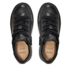 Geox pantofi baieti scoala cu siret 28-36 Negru 