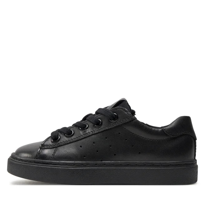 Geox pantofi baieti scoala cu siret 28-36 Negru 