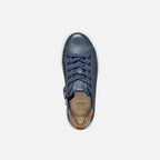 Geox pantofi baieti scoala cu siret si fermoar  28-35 Navy/Brown