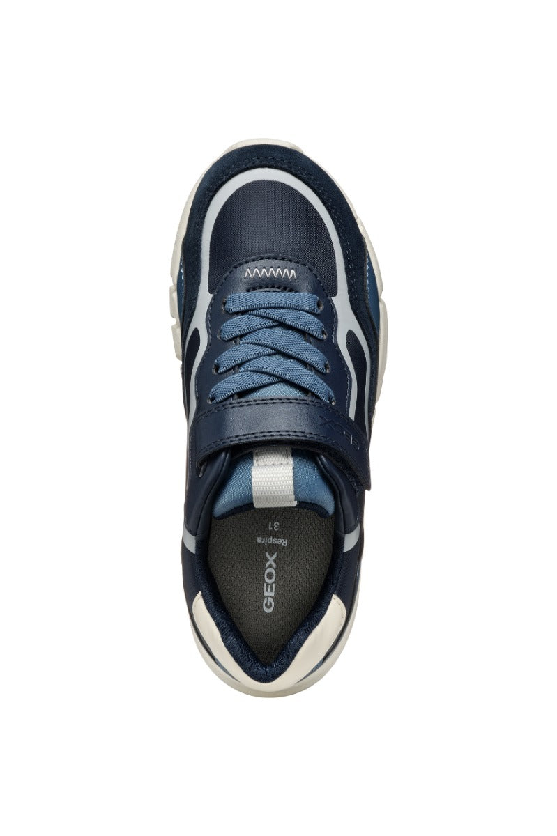 Geox pantofi baieti sport 36-37 Flexyper Navy/Light Grey