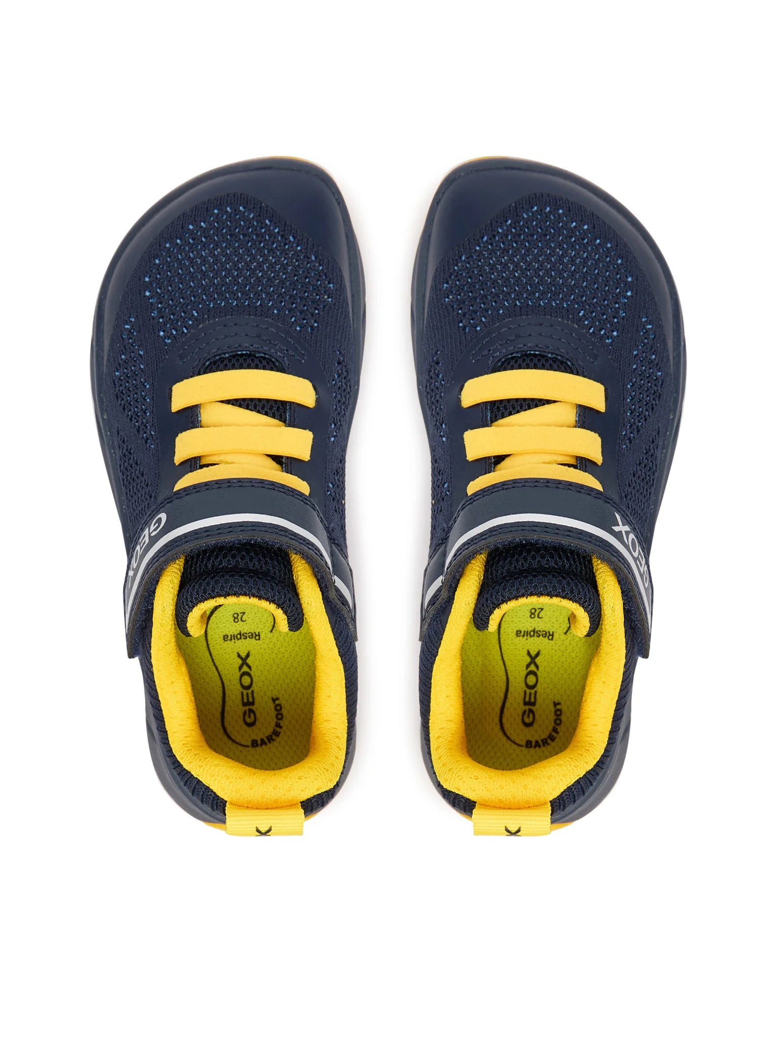 Geox pantofi baieti sport Barefoot Foot-Run 26-34 Navy/Yellow