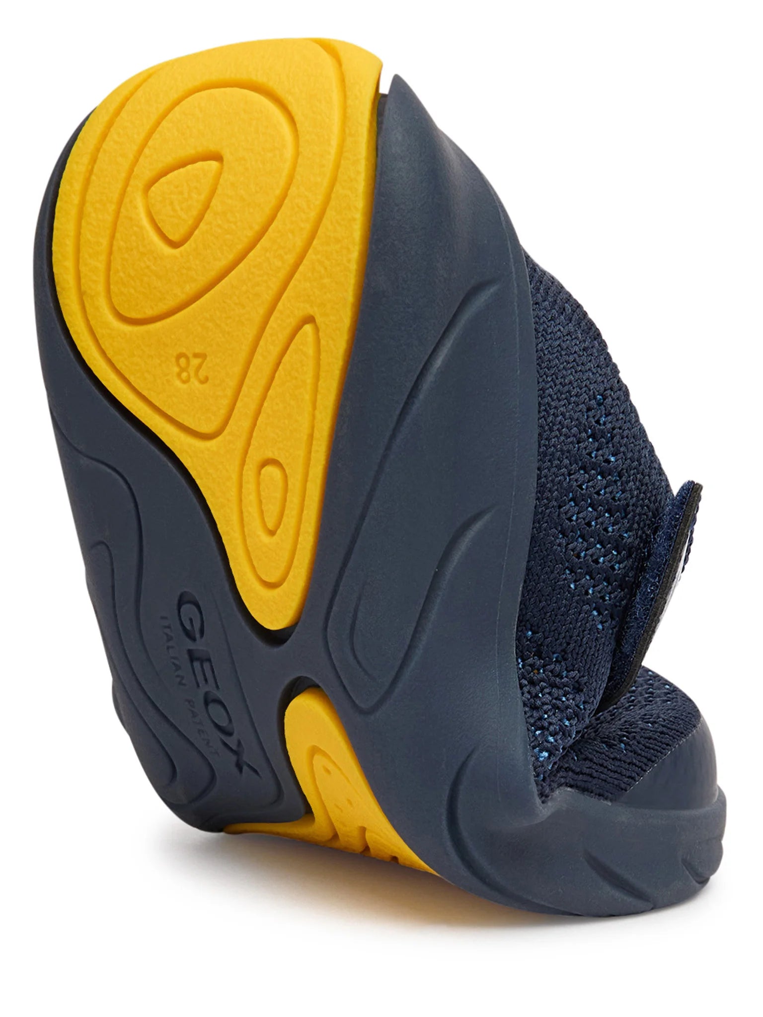 Geox pantofi baieti sport Barefoot Foot-Run 26-34 Navy/Yellow