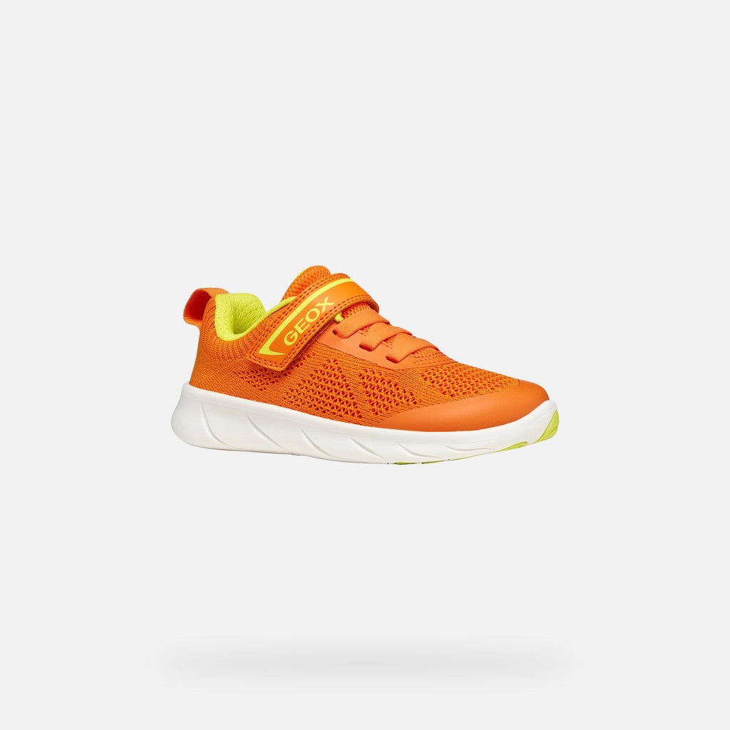 Geox pantofi baieti sport Barefoot Foot-Run 26-34 Orange/Lime green Imagine principală a produsului
