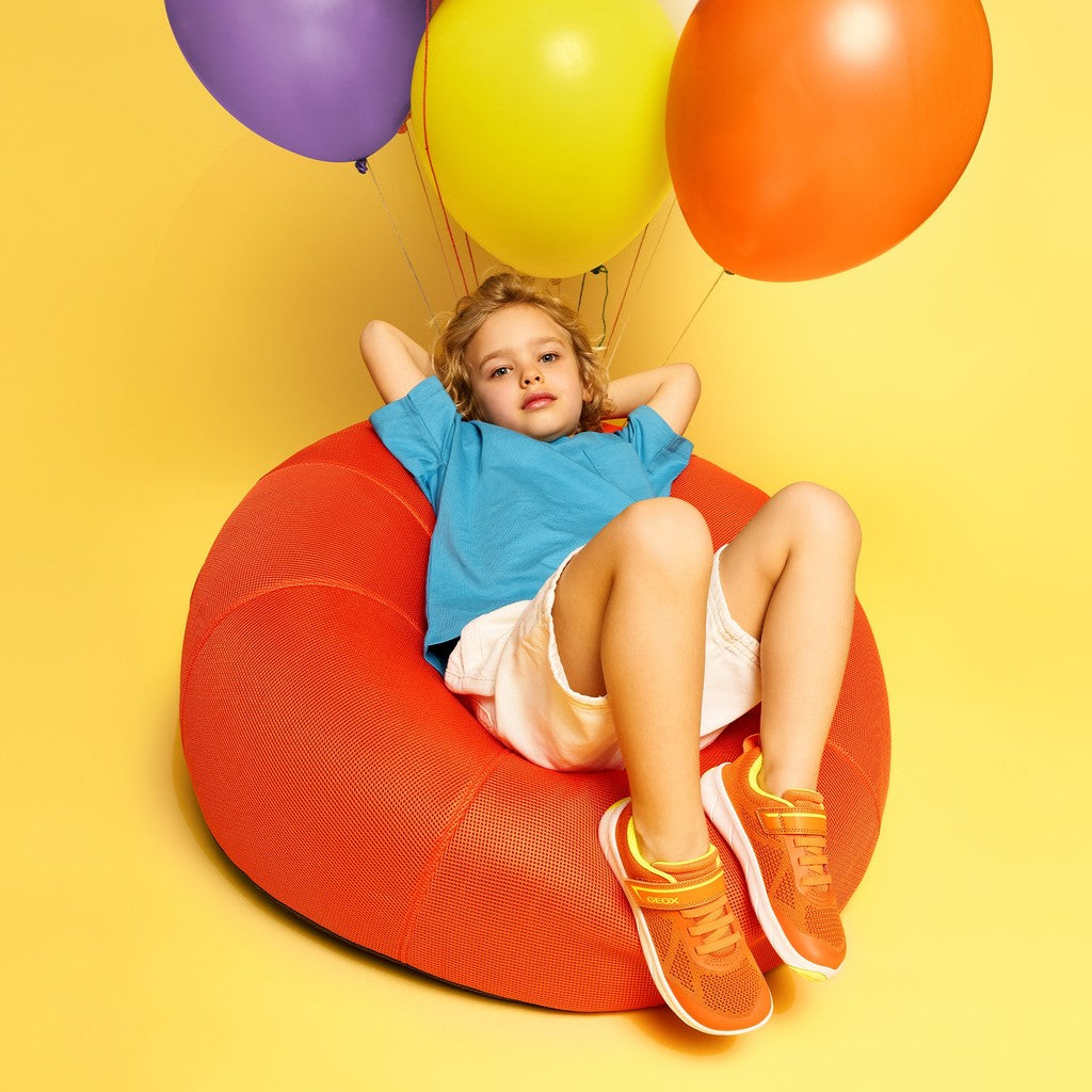 Geox pantofi baieti sport Barefoot Foot-Run 26-34 Royal/Watersea