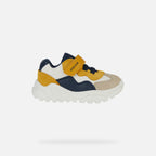 Geox pantofi baieti sport Ciufciuf 20-27 Taupe/Ochre Yellow