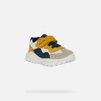 Geox pantofi baieti sport Ciufciuf 20-27 Taupe/Ochre Yellow