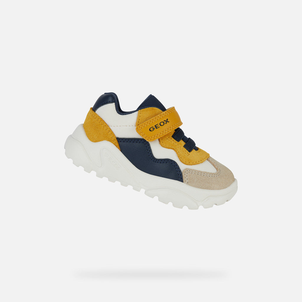 Geox pantofi baieti sport Ciufciuf 20-27 Taupe/Ochre Yellow
