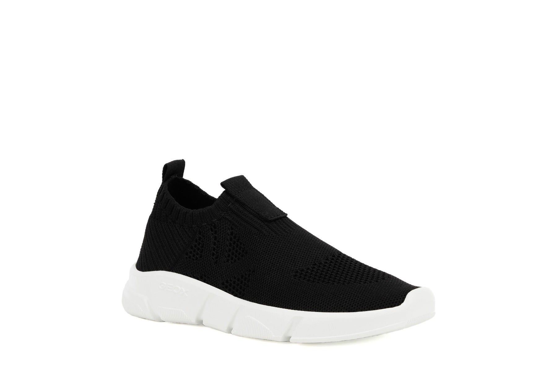 Geox pantofi baieti sport cu efect tricotat 28-39 Aril Black Imagine principală a produsului
