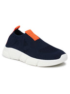 Geox pantofi baieti sport cu efect tricotat 28-39 Aril Navy/Orange