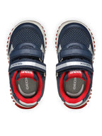 Geox pantofi baieti sport cu LED 20-27 Lightyloo Navy/Red Spiderman