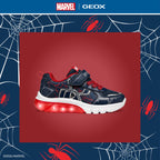 Geox pantofi baieti sport cu LED Ciberdron 26-34 Navy/Red Spider-Man