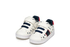 Geox pantofi baieti sport cu siret si scai 20-26 Eclyper White/Blue