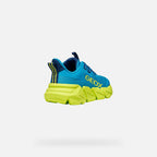 Geox pantofi baieti sport Flexyper Fast 28-36 Light Blue/Lime