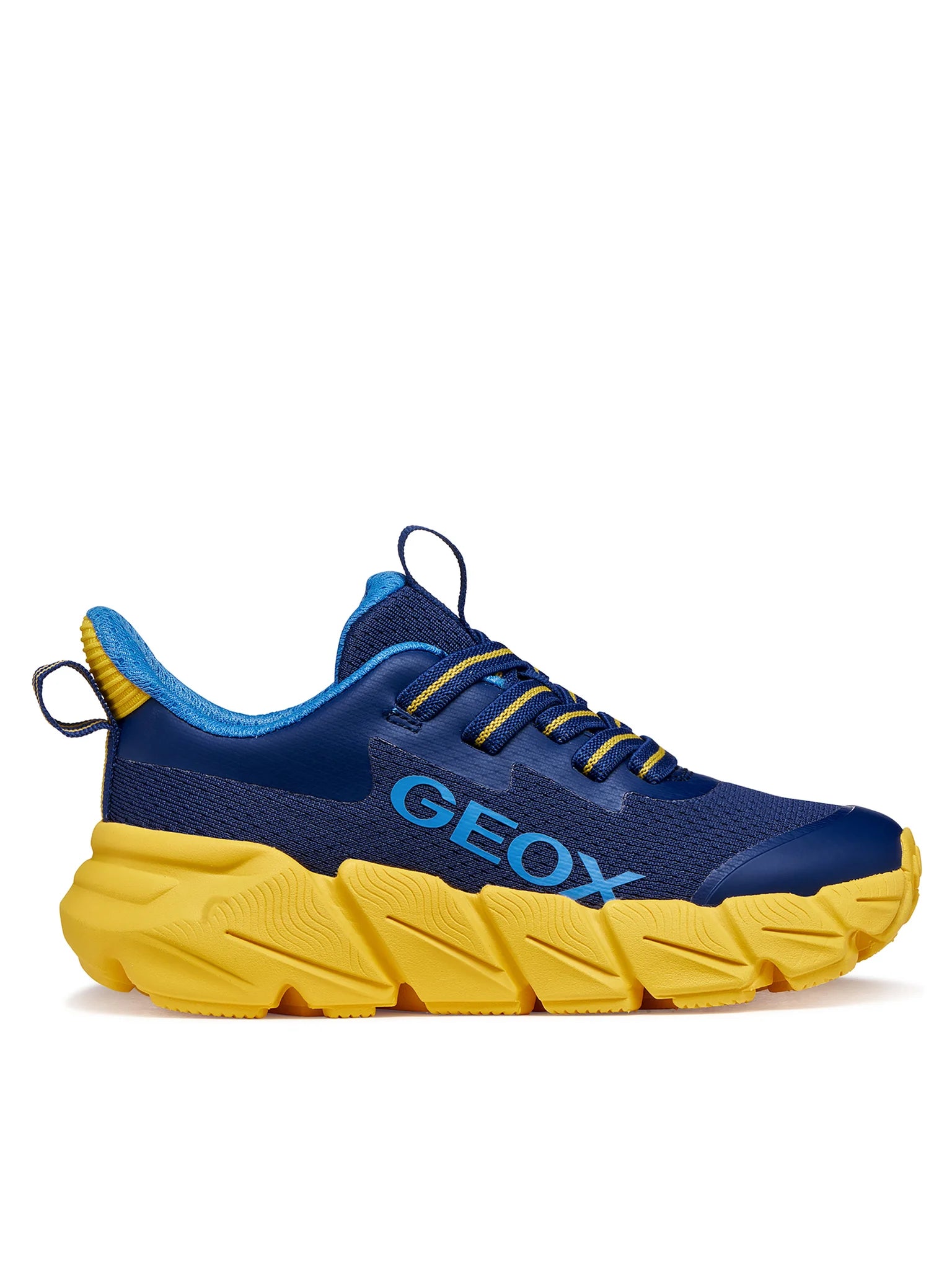 Geox pantofi baieti sport Flexyper Fast 28-36 Navy/Yellow