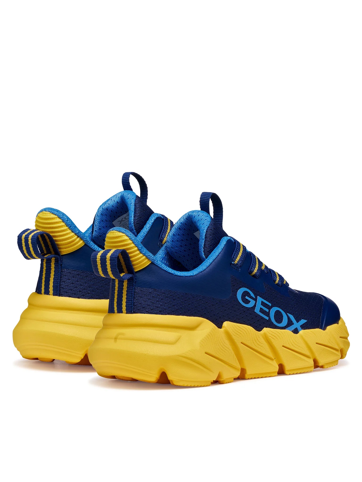 Geox pantofi baieti sport Flexyper Fast 28-36 Navy/Yellow