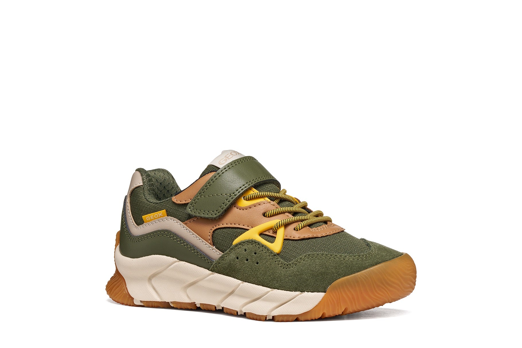 Geox pantofi baieti sport Flexyper Pro 28-36 Miltary/Yellow
