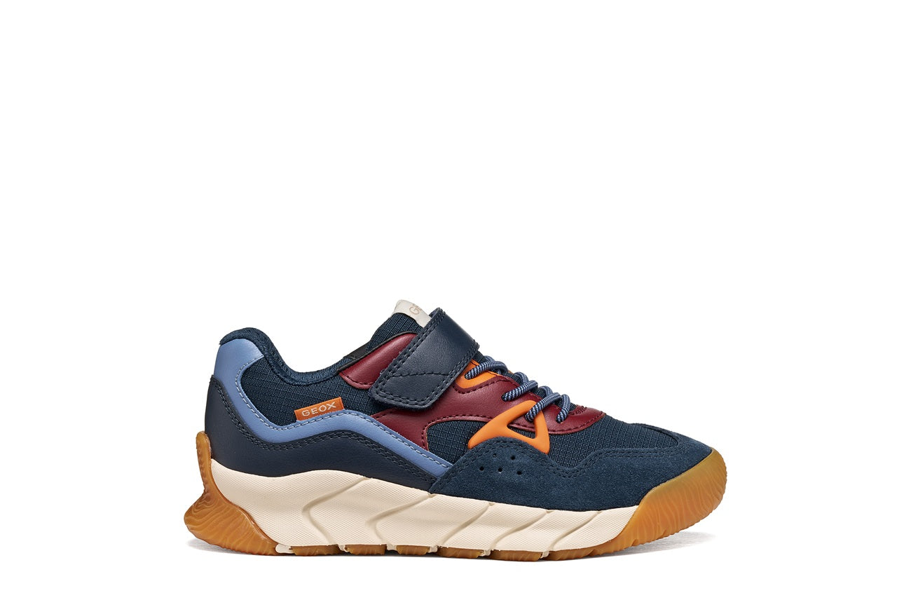 Geox pantofi baieti sport Flexyper Pro 28-36 Navy/Bordeaux